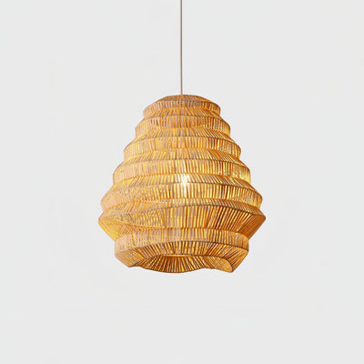 Strata Modern Bamboo Pendant Lamp