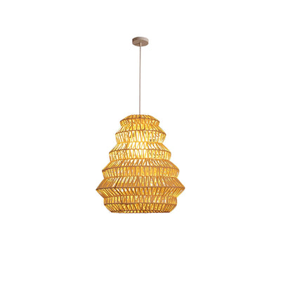 Strata Modern Bamboo Pendant Lamp