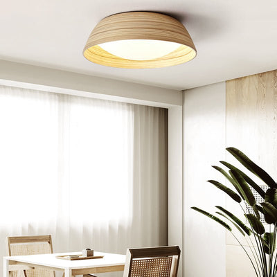 Brumeaux Bamboo Textured Ceiling Lamp