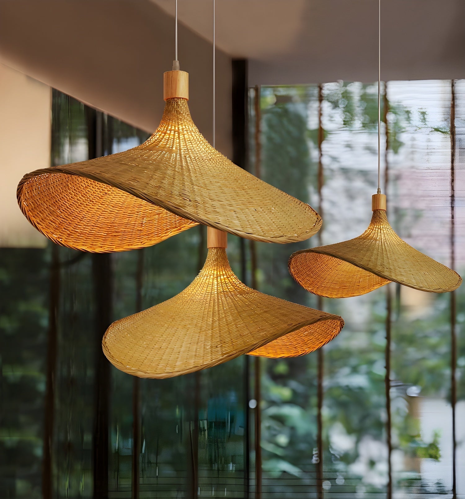 Marona Rattan Vintage Pendant Light - Neutral Decor
