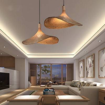 Marona Rattan Vintage Pendant Light - Neutral Decor