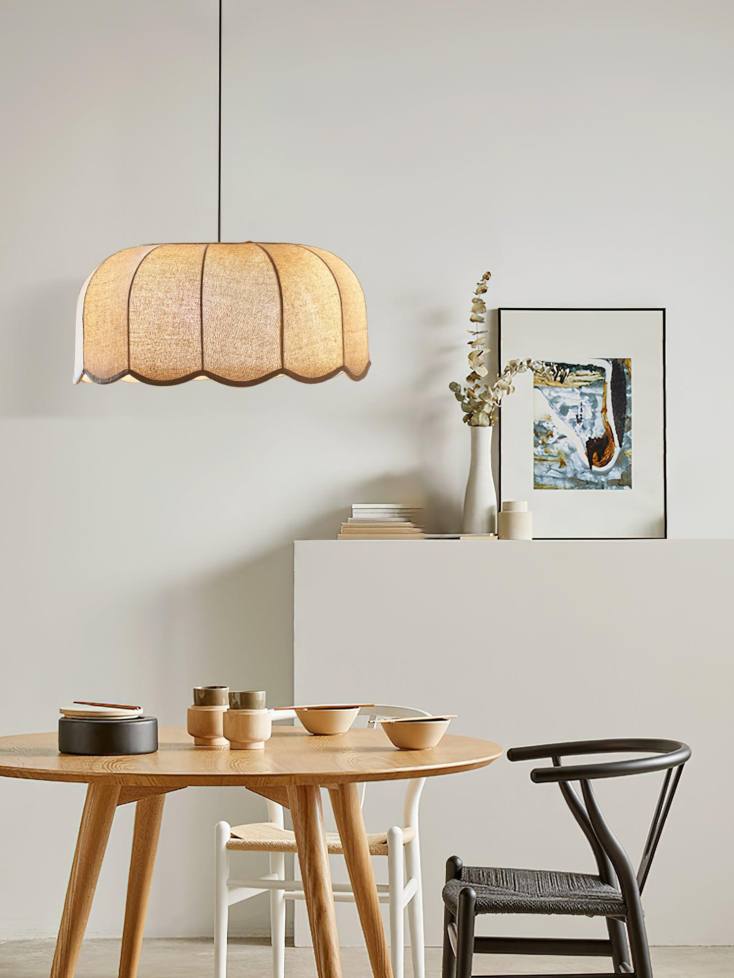 Linoaya Fabric Rustic Pendant Lamp