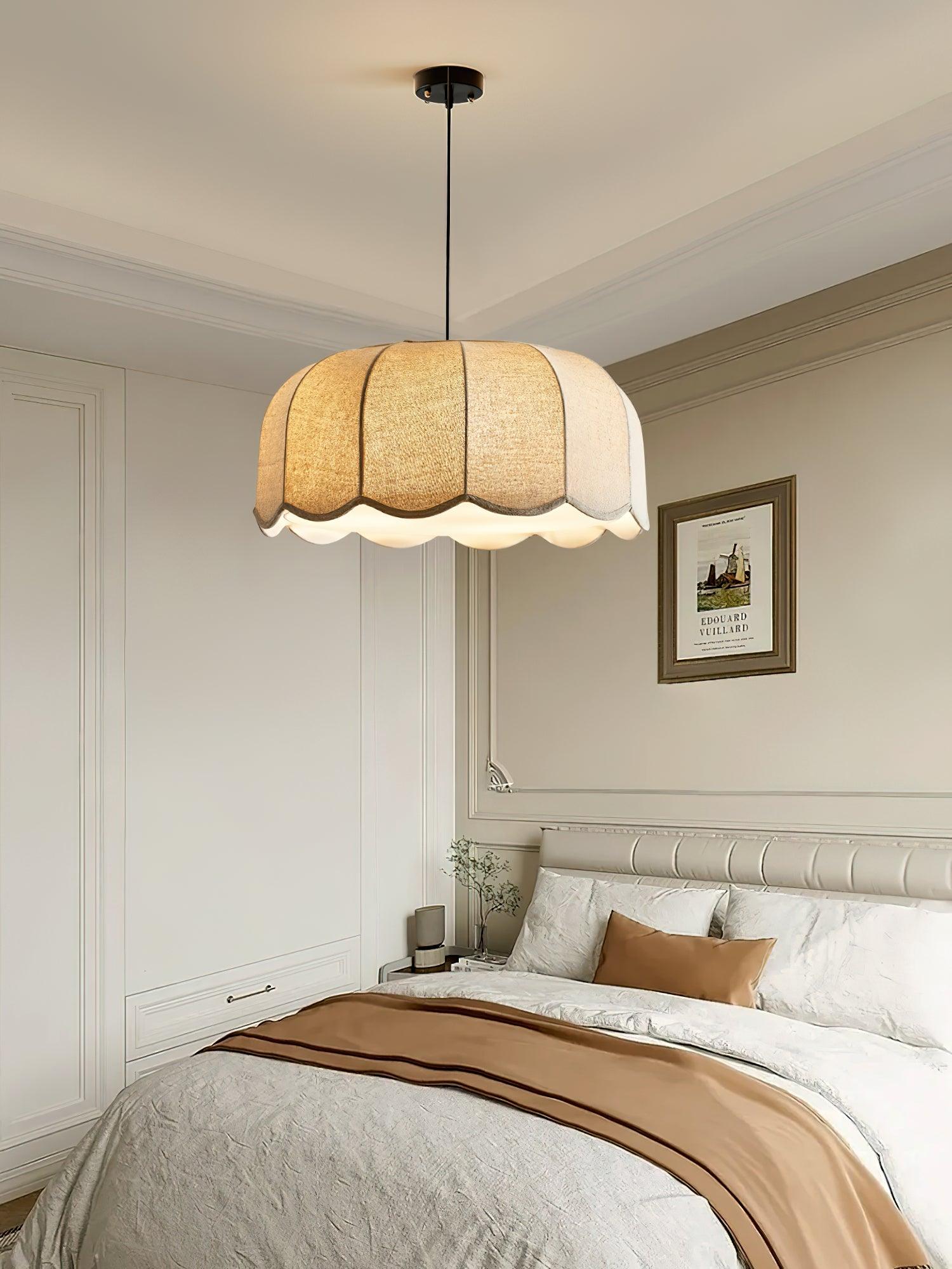Linoaya Fabric Rustic Pendant Lamp