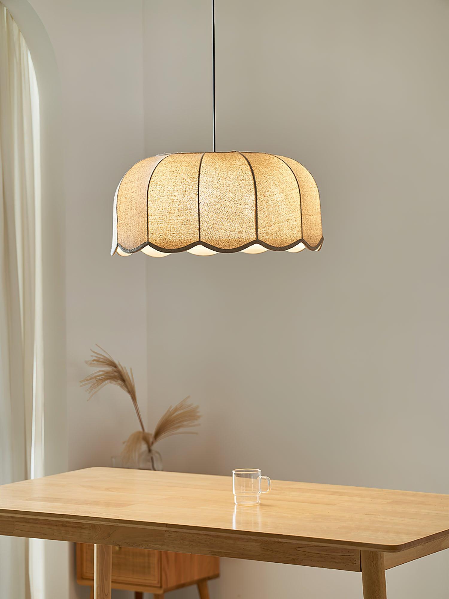 Linoaya Fabric Rustic Pendant Lamp