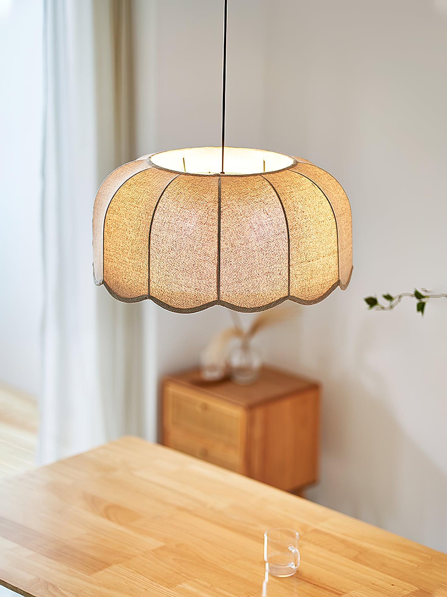 Linoaya Fabric Rustic Pendant Lamp