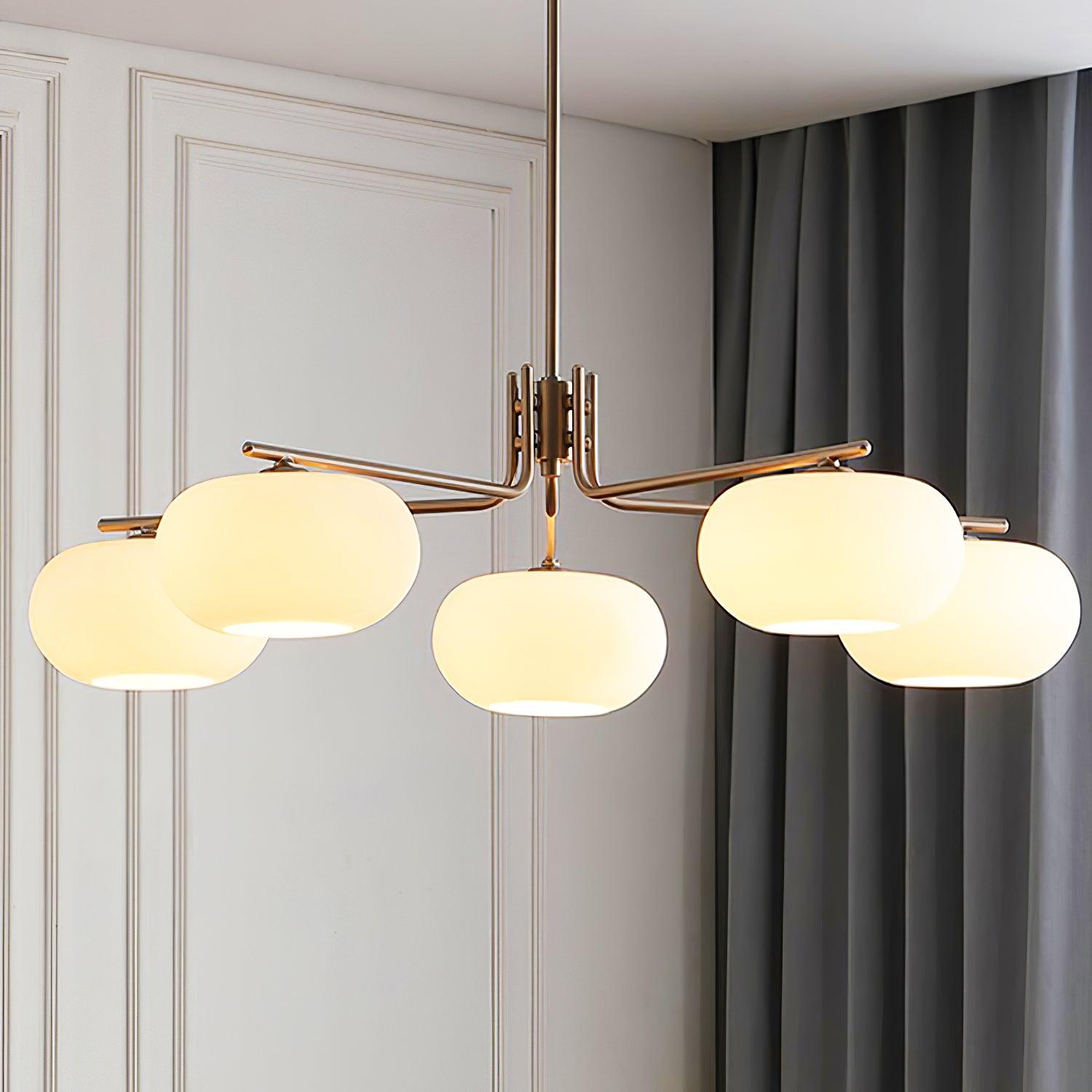 Deloz Chandelier Industrial 5-Light Modern