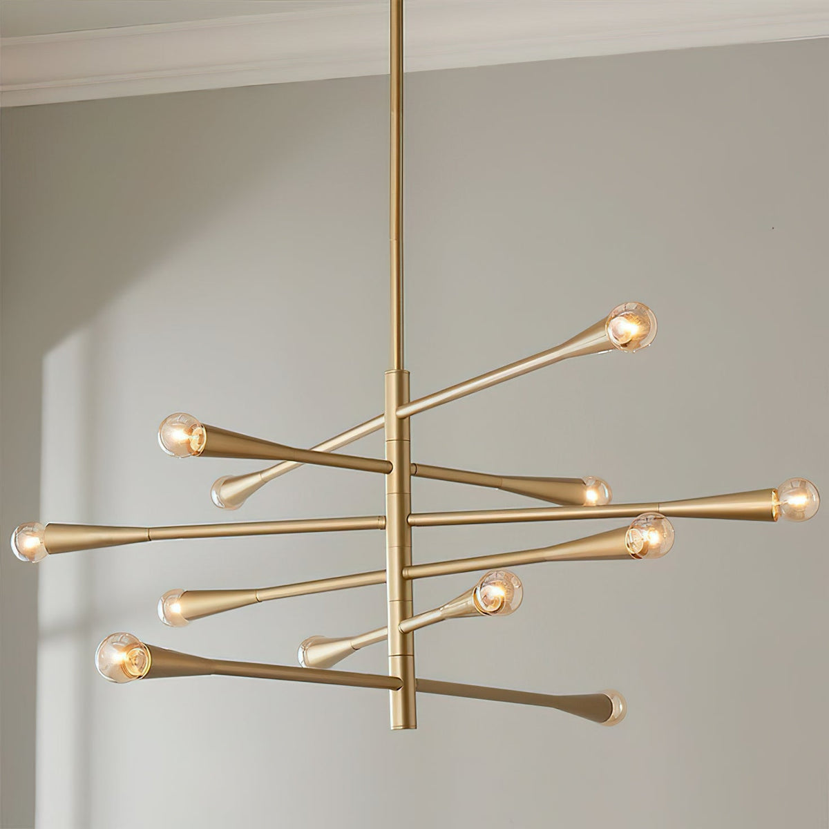 Sifuvyu Modern Minimalist Brass Metal Chandelier