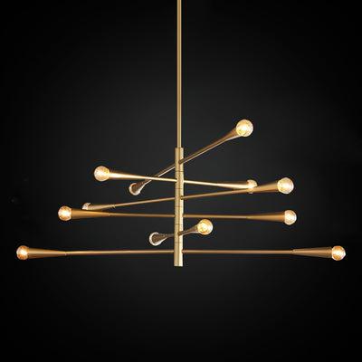 Sifuvyu Modern Minimalist Brass Metal Chandelier