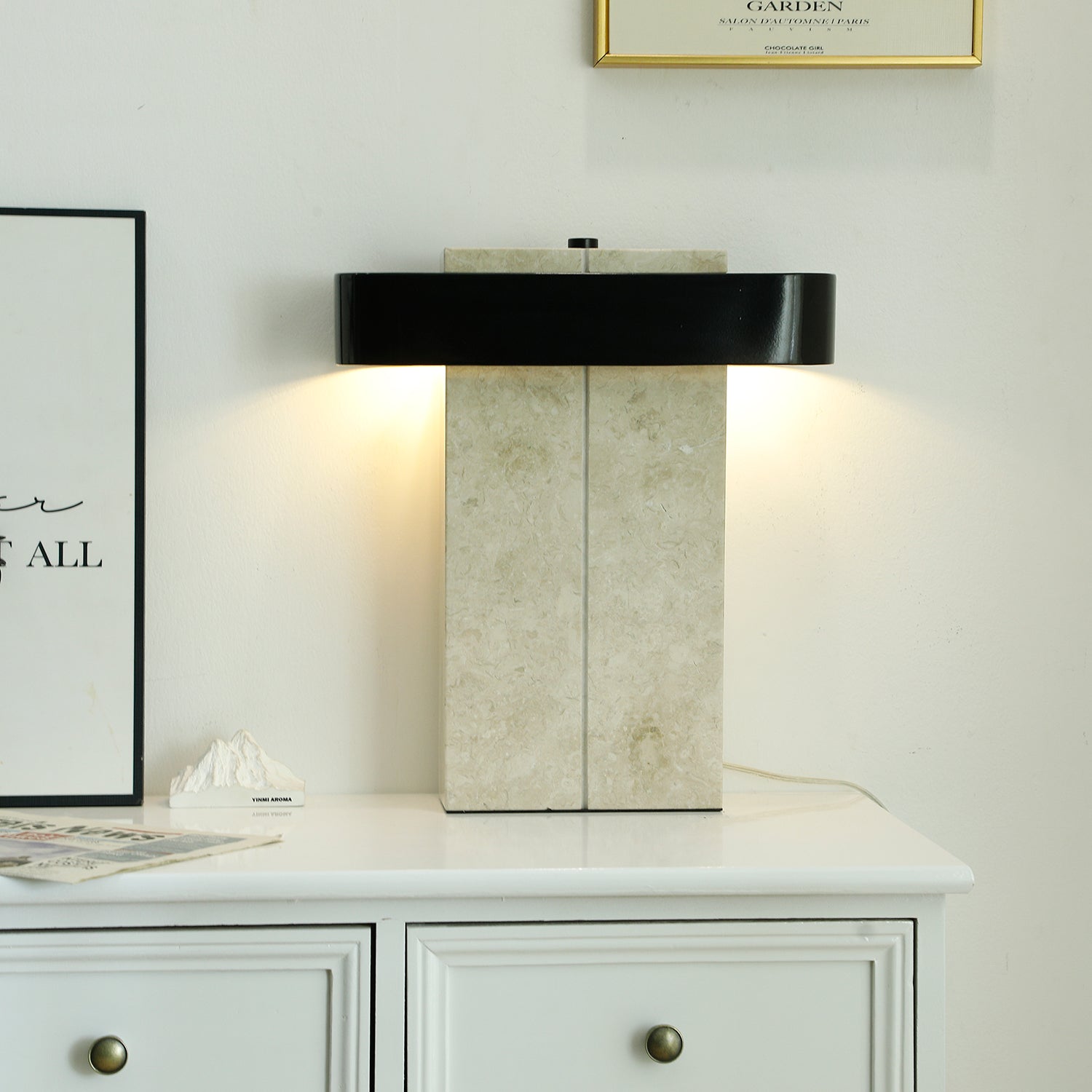Abram Modern Marble Table Lamp