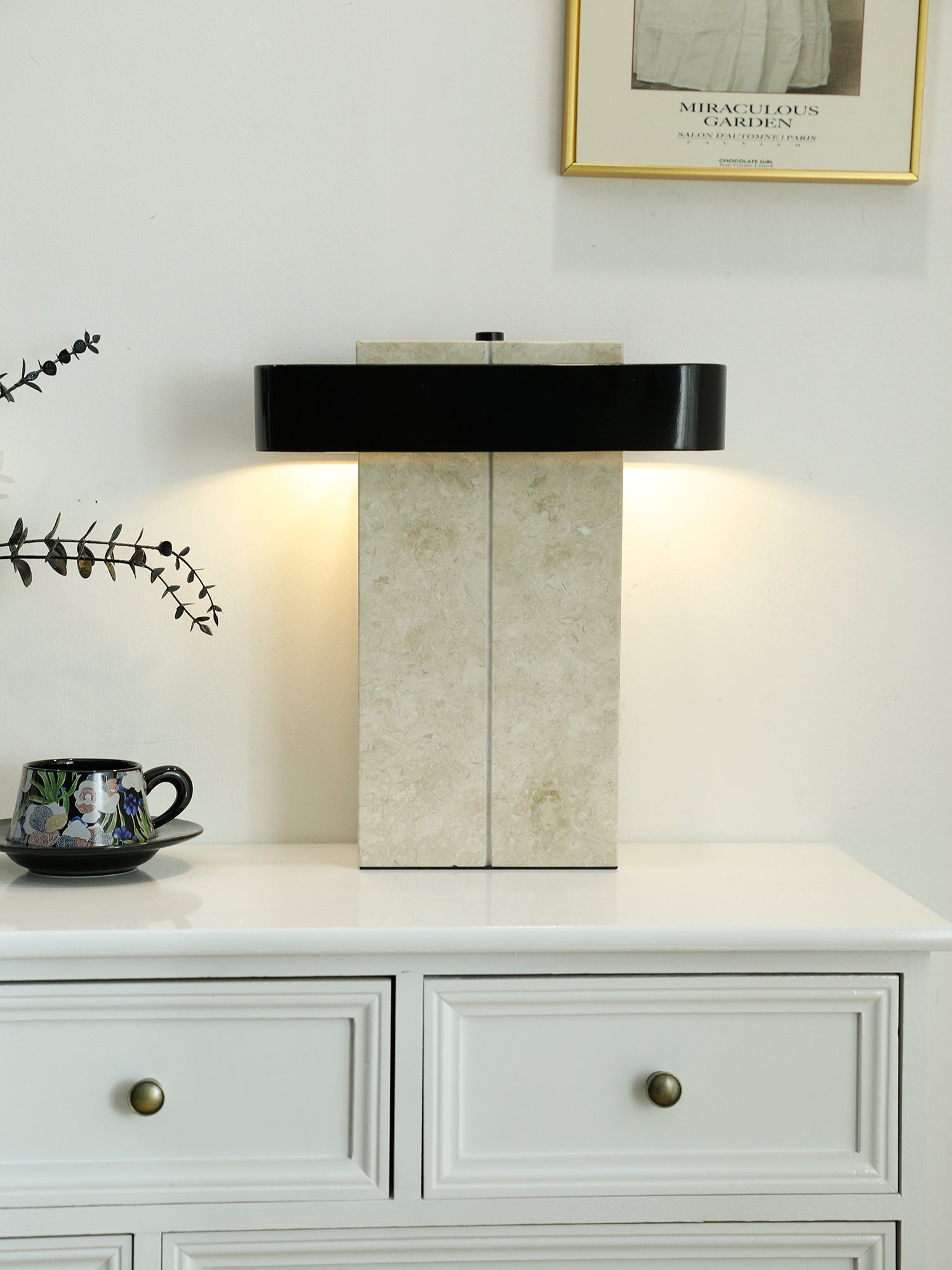 Abram Modern Marble Table Lamp