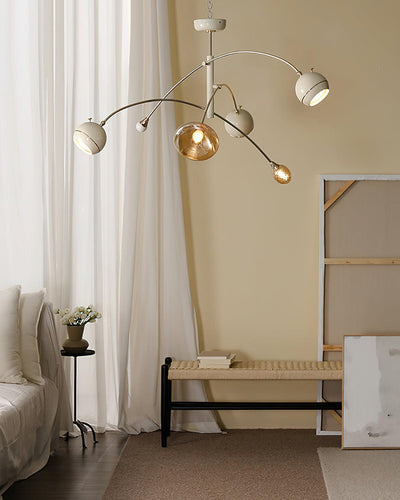 Soraian Chandelier Green Sci-Fi Elegant