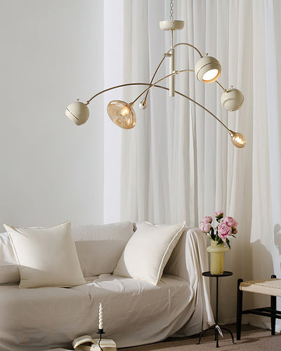 Soraian Chandelier Green Sci-Fi Elegant