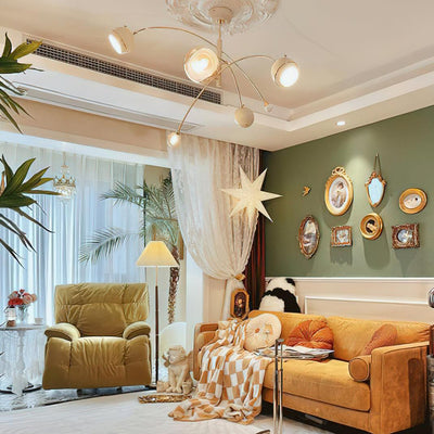 Soraian Chandelier Green Sci-Fi Elegant