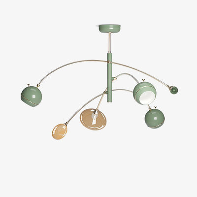 Soraian Chandelier Green Sci-Fi Elegant
