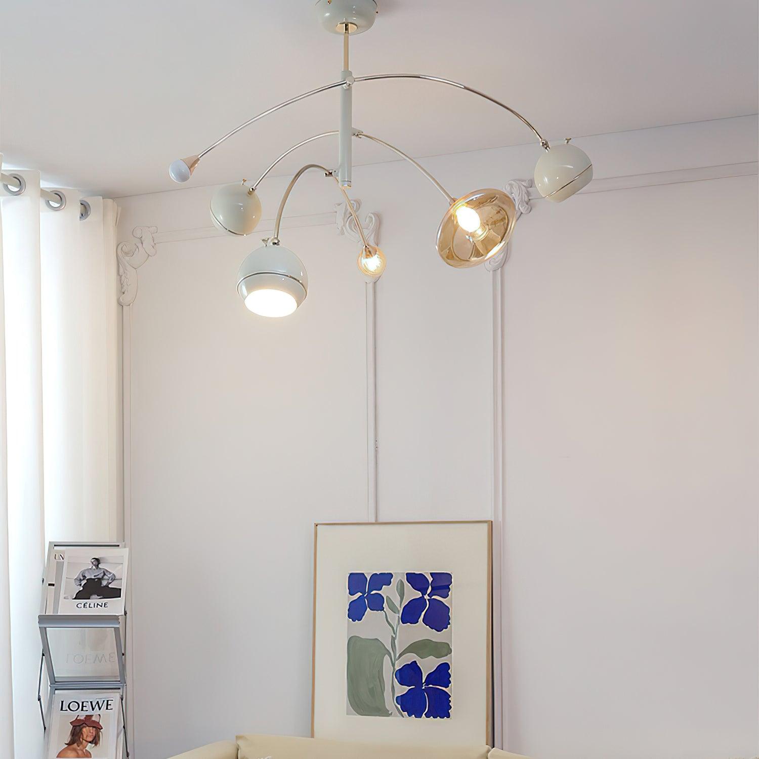 Soraian Chandelier Green Sci-Fi Elegant