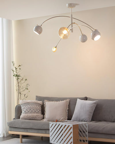 Soraian Chandelier Green Sci-Fi Elegant