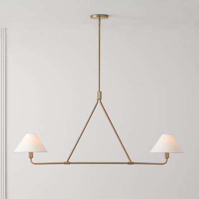 Vase Chandelier Cone Shade Minimalist