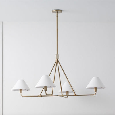 Vase Chandelier Cone Shade Minimalist