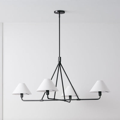 Vase Chandelier Cone Shade Minimalist