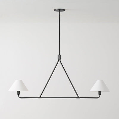 Vase Chandelier Cone Shade Minimalist