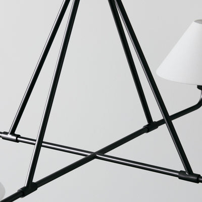 Vase Chandelier Cone Shade Minimalist