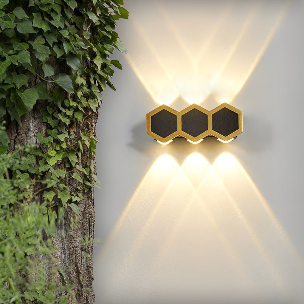 Miranda Beehive-shaped Modern Metal Outdoor Wall Light
