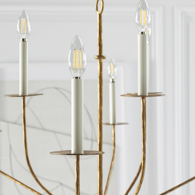 Caeluvyh Vintage Industrial Black Chandelier - Neutral Decor