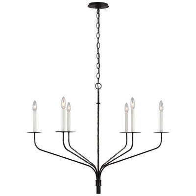 Caeluvyh Vintage Industrial Black Chandelier - Neutral Decor