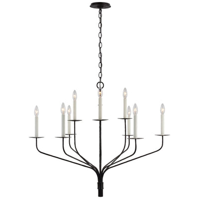 Caeluvyh Vintage Industrial Black Chandelier - Neutral Decor