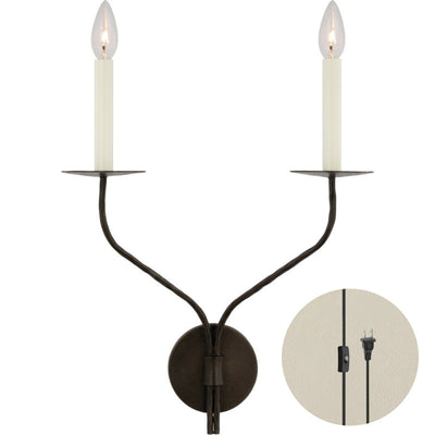 Aurenenne Plug-in Brass Wall Lamp