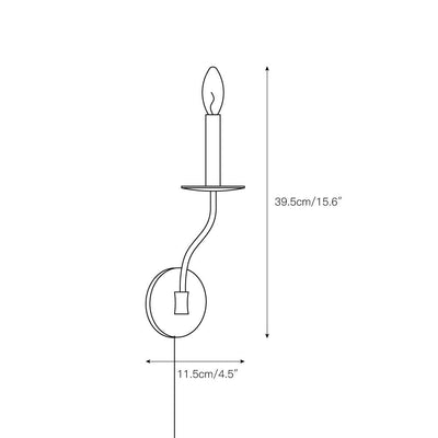 Aurenenne Plug-in Brass Wall Lamp