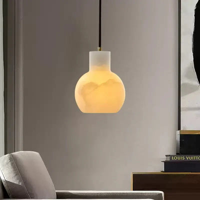 Eirerira Alabaster Cluster Chandelier