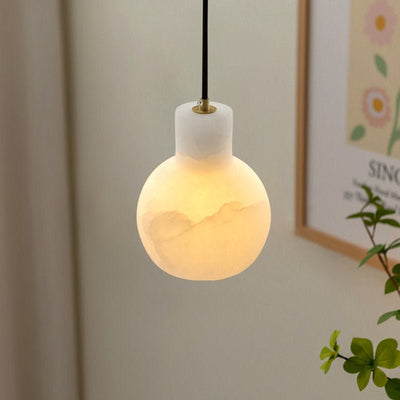 Eirerira Alabaster Cluster Chandelier