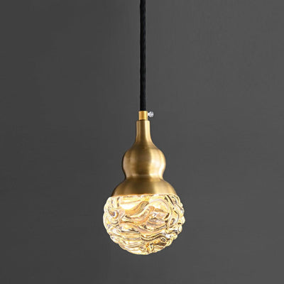 Cove Brass & Glass Glam Pendant Light