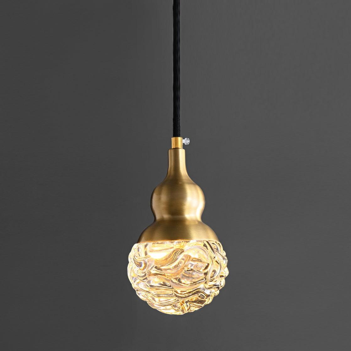 Cove Brass & Glass Glam Pendant Light