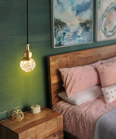 Cove Brass & Glass Glam Pendant Light