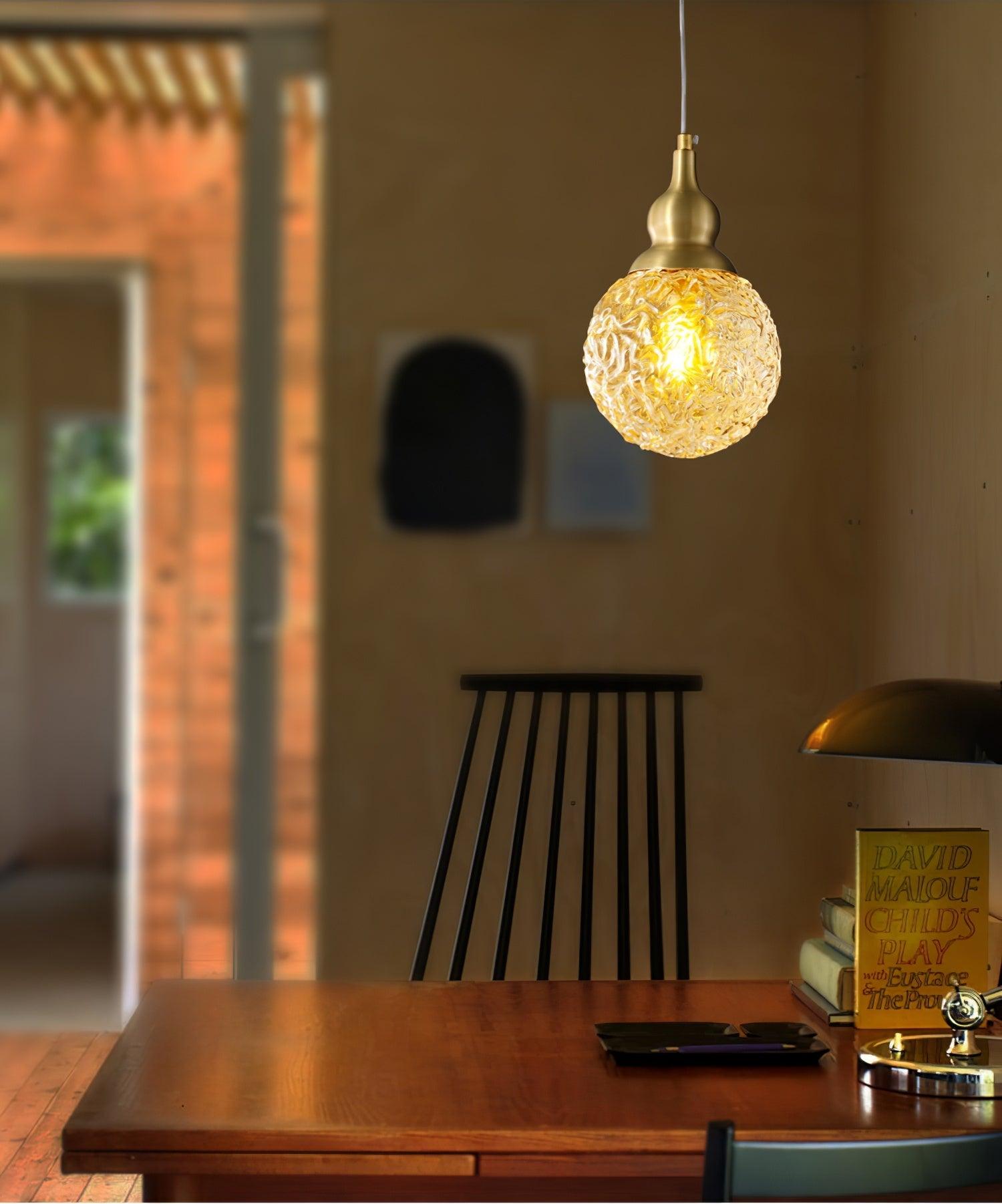Cove Brass & Glass Glam Pendant Light