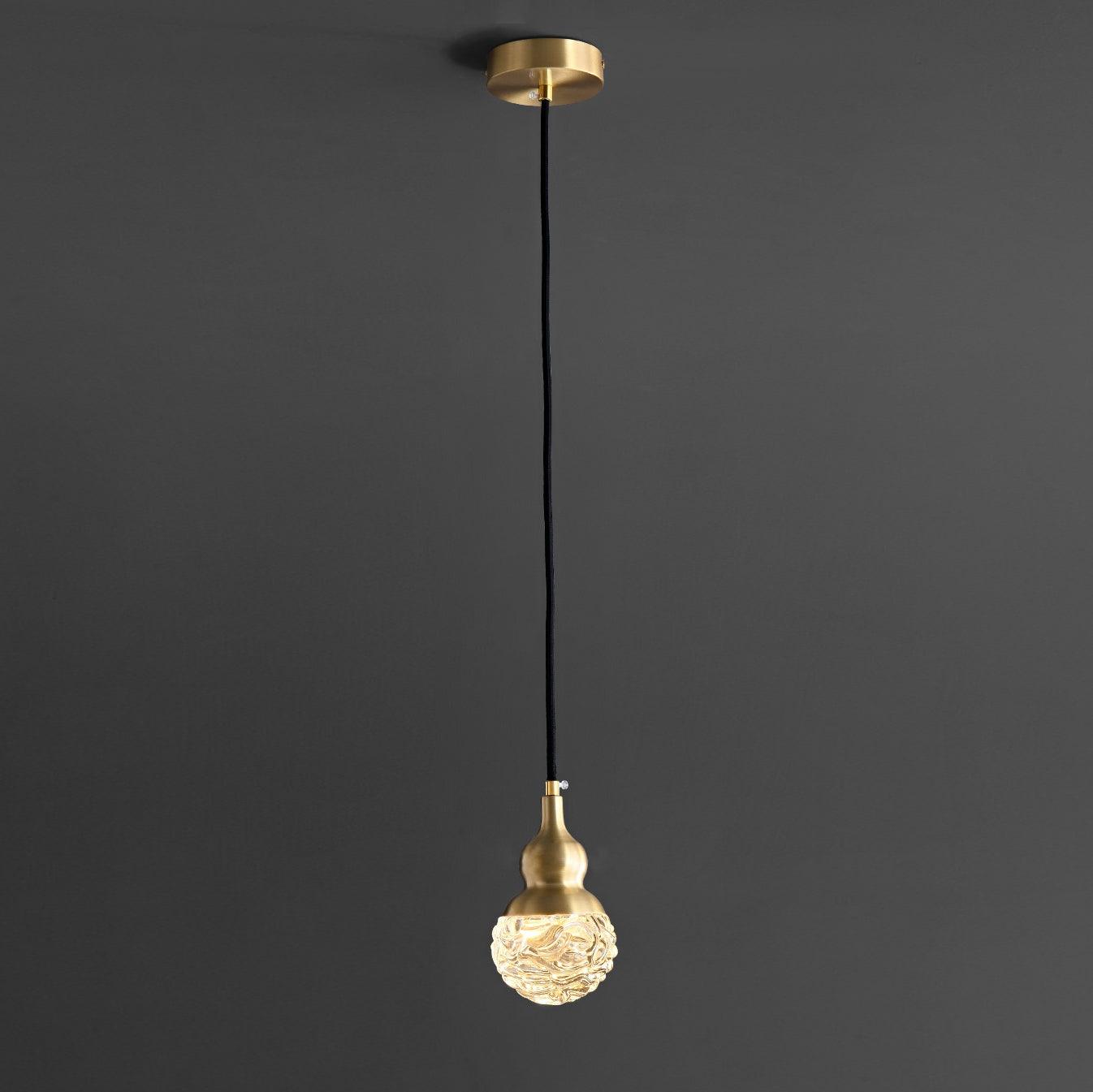 Cove Brass & Glass Glam Pendant Light