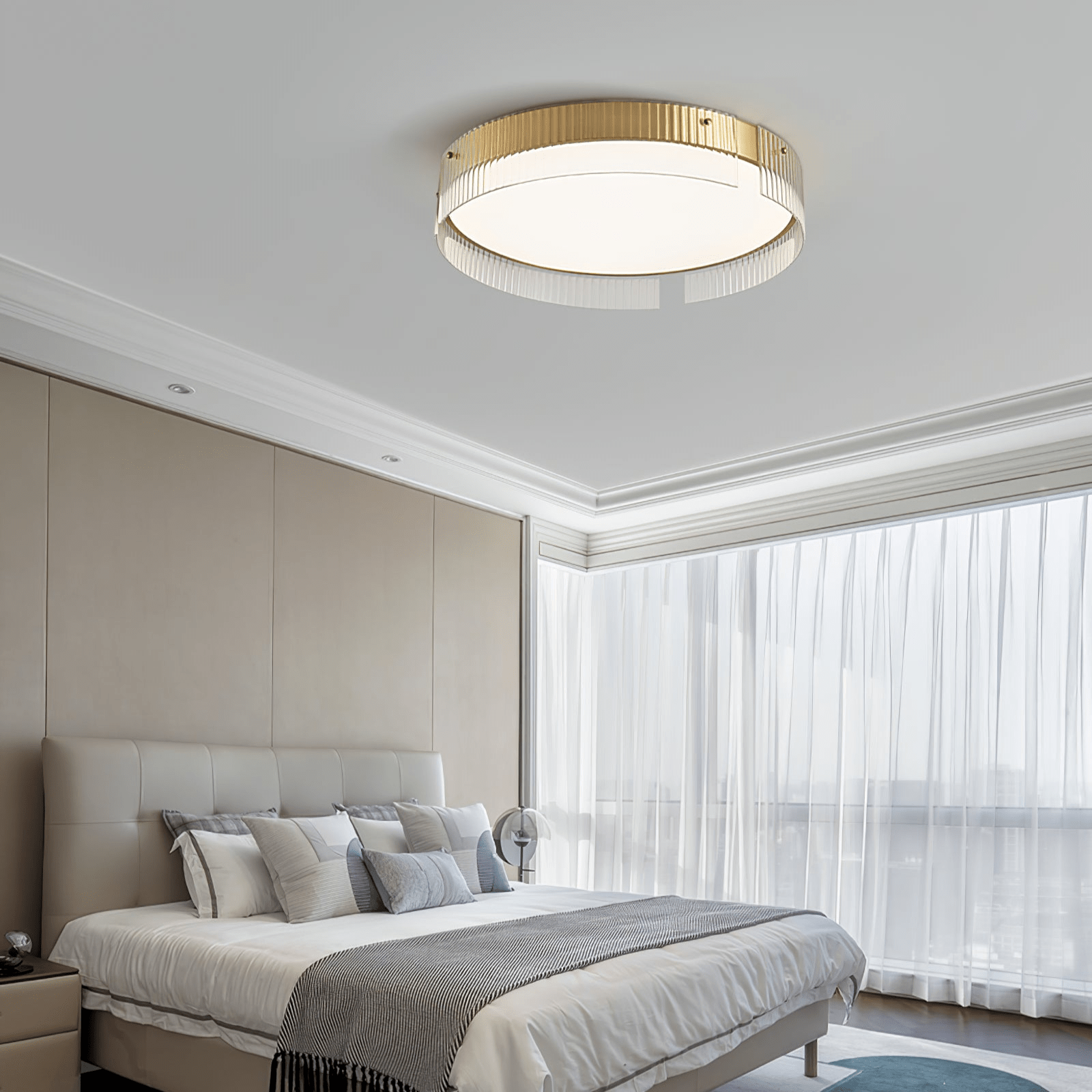 Ovenaris Modern Minimalist Brass Ceiling Light