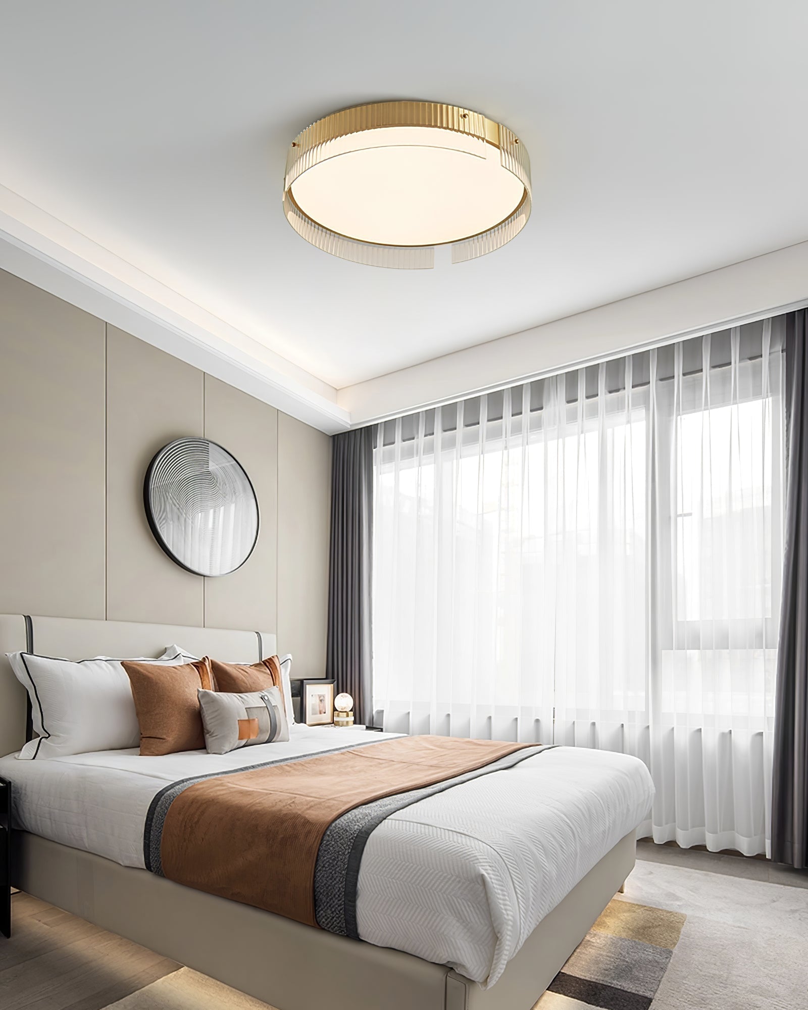 Ovenaris Modern Minimalist Brass Ceiling Light