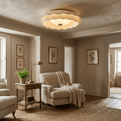 Celestian Epoque Pleated Ceiling Light