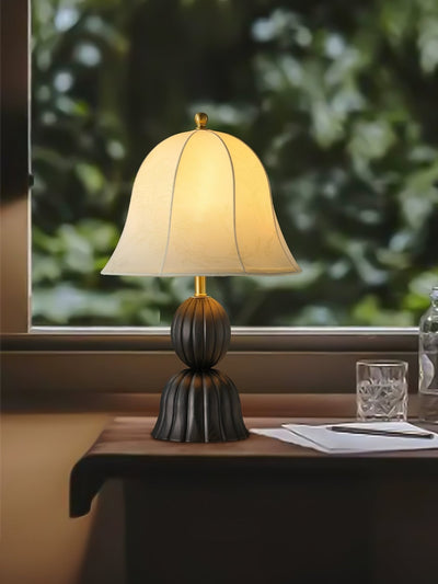 Aldiia Fabric Wood Vintage Table Lamp