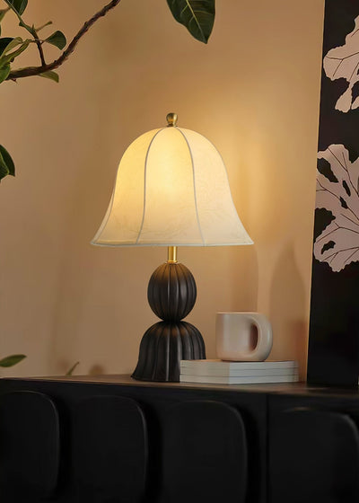Aldiia Fabric Wood Vintage Table Lamp