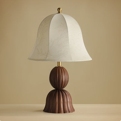 Aldiia Fabric Wood Vintage Table Lamp