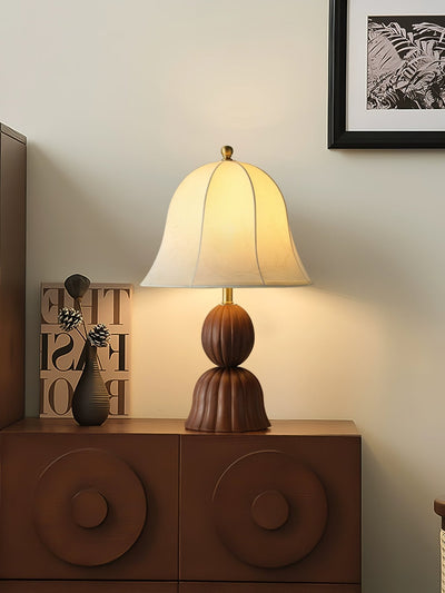 Aldiia Fabric Wood Vintage Table Lamp