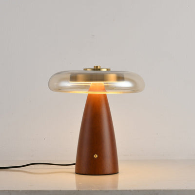Mushroom Retro Glass Table Lamp