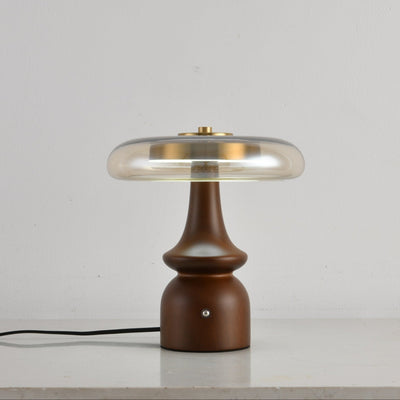 Mushroom Retro Glass Table Lamp