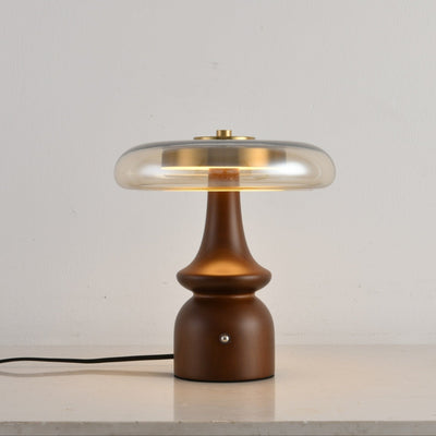 Mushroom Retro Glass Table Lamp