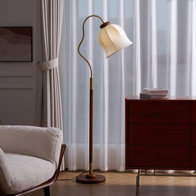 Elveielle Classic Wood Floor Lamp