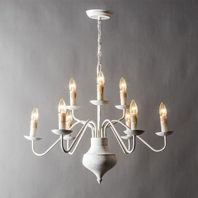 Blikuvyu Vintage Industrial Brass Metal Chandelier